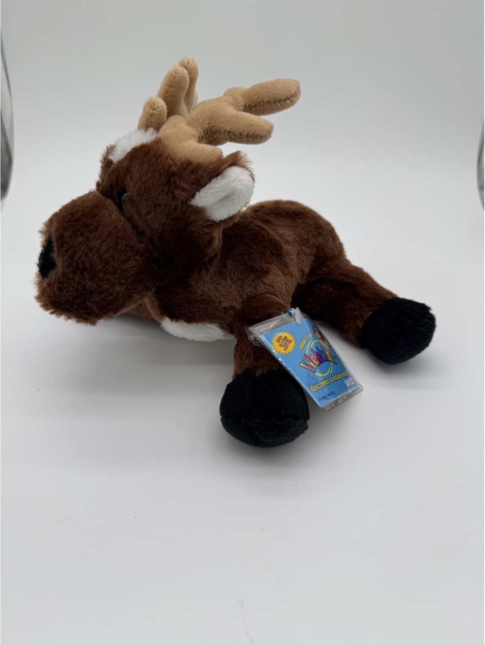 Ganz Webkinz Reindeer HM137 2007 Christmas Plush Stuffed Animal  NEW Sealed code
